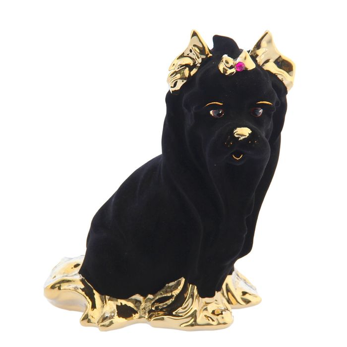 Копилка "Йорк" флок, булат, чёрная