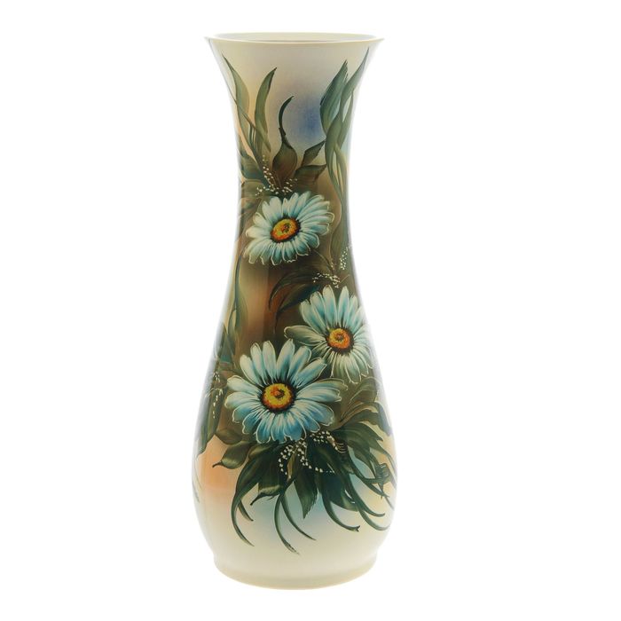 Ваза напольная "Осень" художественная роспись, ромашка