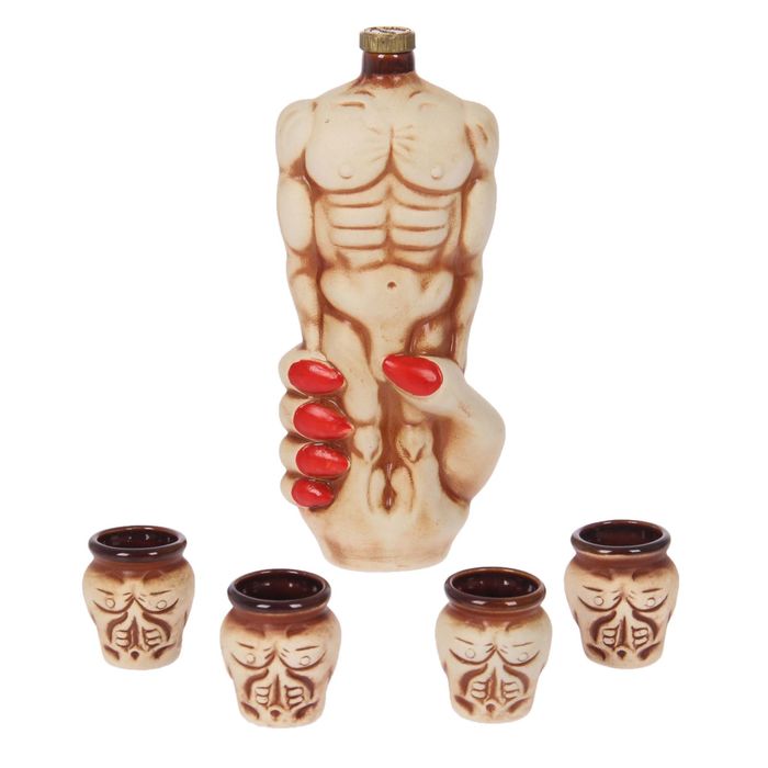 Штоф с рюмками "Аполлон" 5 предметов 0,7/0,05 л