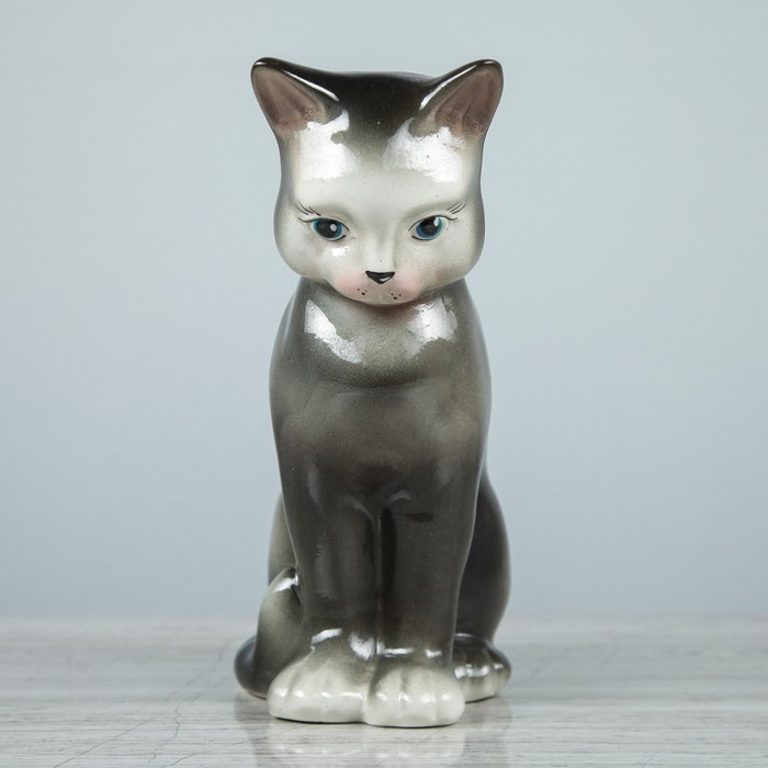 Копилка "Бусинка" глянец, серая, микс