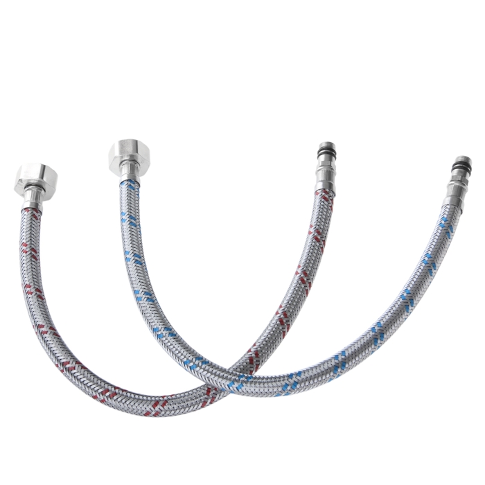 Смеситель для раковины Accoona A9071, двухрычажный, хром