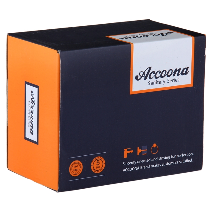 Смеситель для раковины Accoona A9071, двухрычажный, хром