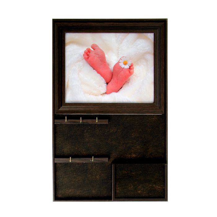 Ключница-фоторамка "Детские ножки"