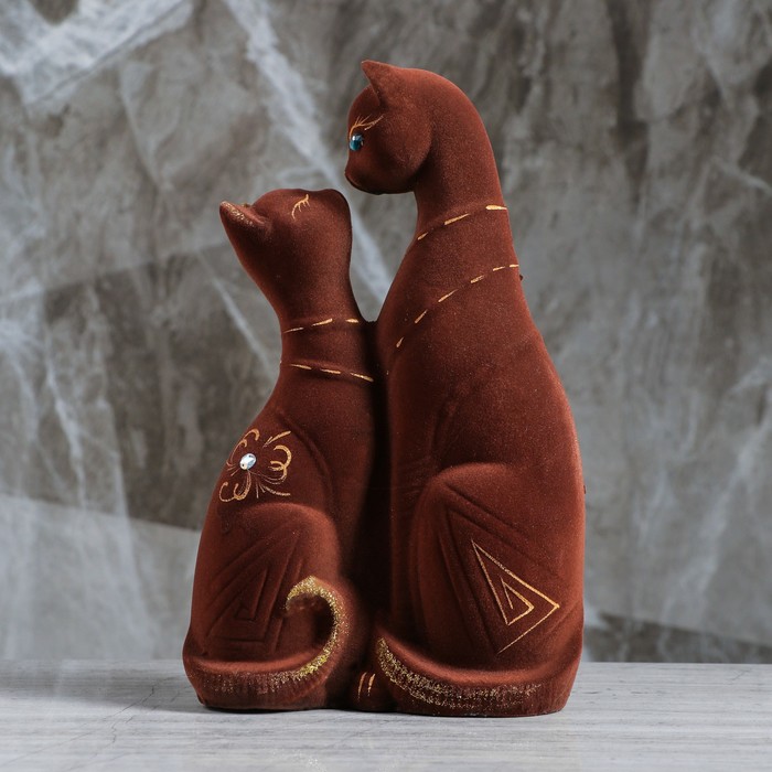 Копилка "Скиф" флок, коричневая