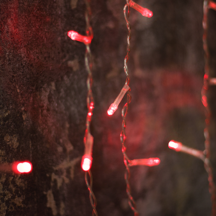 Гирлянда "Бахрома" Арка, Ш:1 м, В:1 м, Н.С. LED-126-220V, контр. 8 р. КРАСНЫЙ