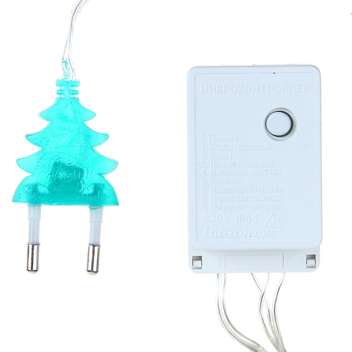 Гирлянда "Бахрома" Арка, Ш:1 м, В:1 м, Н.С. LED-126-220V, контр. 8 р. ЗЕЛЕНЫЙ