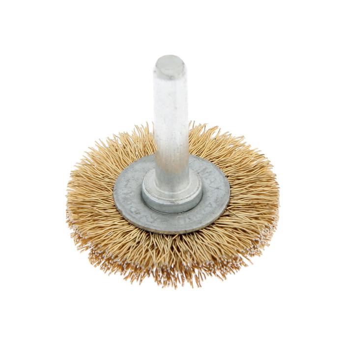 Щетка металлическая TUNDRA basic, для дрели со шпилькой "плоская" 40 мм