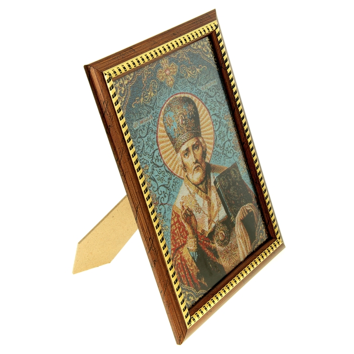 Икона в рамке "Святитель Николай Чудотворец", гобелен