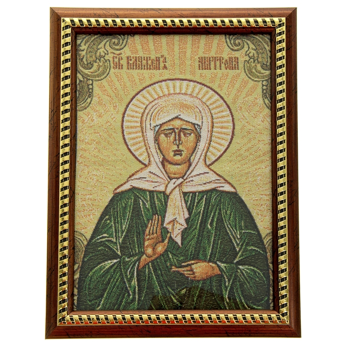 Икона в рамке "Святая блаженная Матрона Московская", гобелен