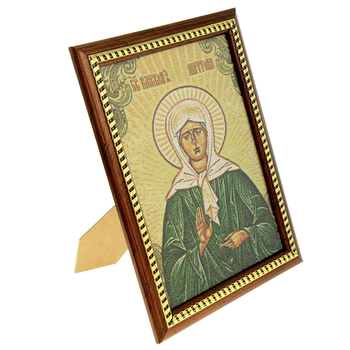 Икона в рамке "Святая блаженная Матрона Московская", гобелен
