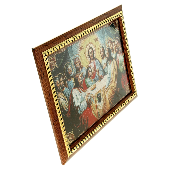 Икона в рамке "Тайная Вечеря", гобелен
