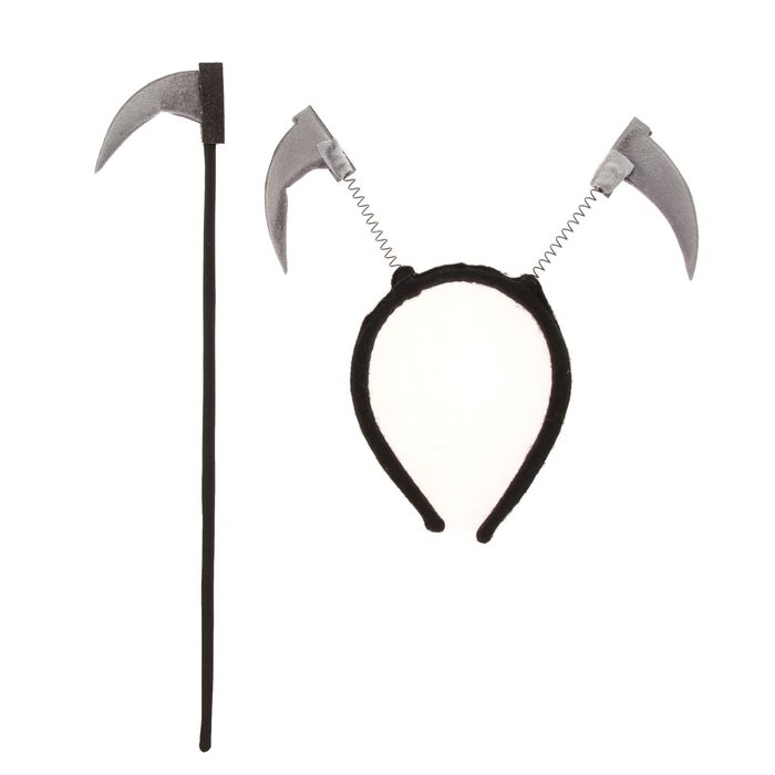 Карнавальный набор "Неизвестность", 2 предмета: ободок и коса