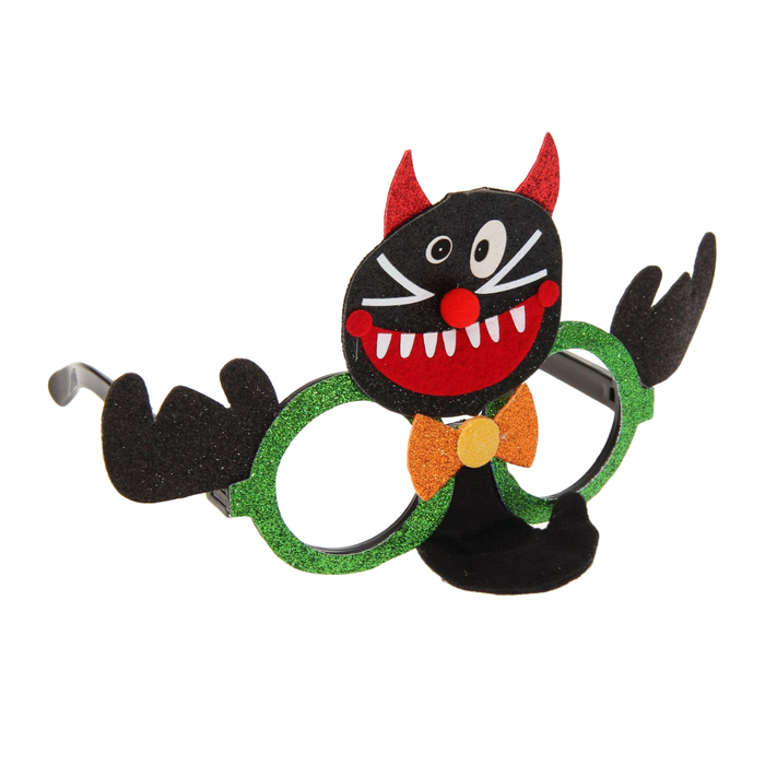 Очки карнавальные "Котик", с бантиком