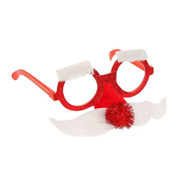 Карнавальные очки "Новогодние", большие усы