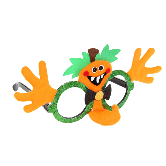 Очки карнавальные "Тыковка", с бантиком