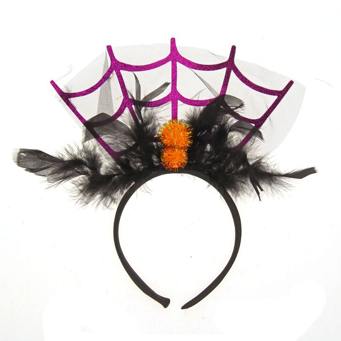 Ободок карнавальный "Паутина"