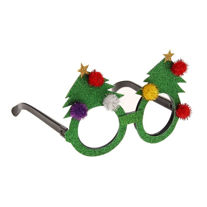 Карнавальные очки "Нарядная ёлочка"