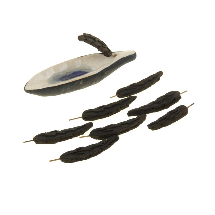 Благовония Масала с подставкой "Листик" 8 шт Бергамот