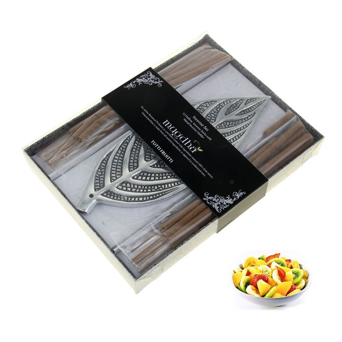 Благовония Масала 12 палочек с алюминиевой подставкой Тутти-фрутти