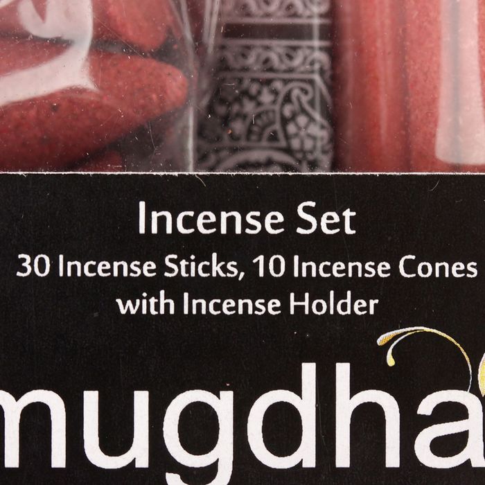 Ароманабор 30 палочек Масала "Мандарин", 10 конусов, керамическая подставка