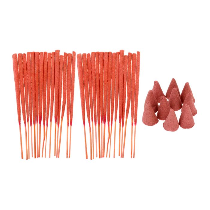 Ароманабор 30 палочек Масала "Лотос", 10 конусов, керамическая подставка