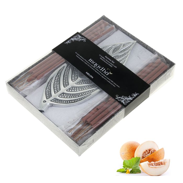 Благовония Масала 12 палочек с алюминиевой подставкой Дыня