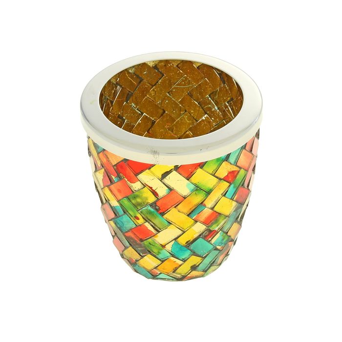 Набор для ванны "Мозаика", 5 предметов: дозатор, мыльница, 3 стакана