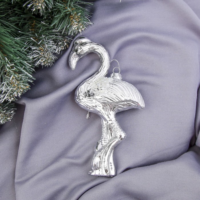 Ёлочная игрушка "Снежный страус"