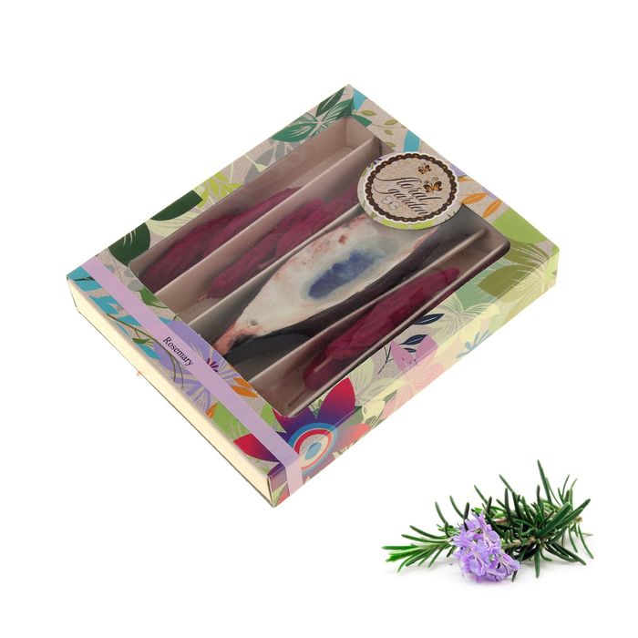 Благовония Масала с подставкой "Листик" 8 шт Розмарин