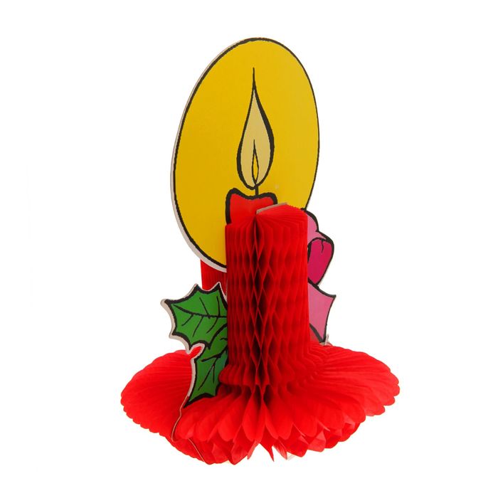 Бумажное украшение "Свеча"