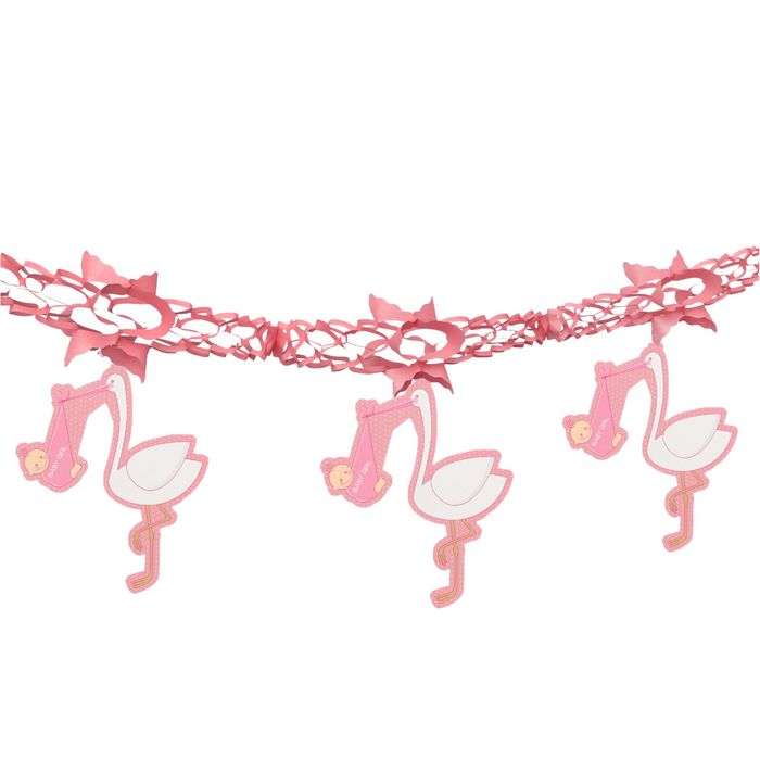 Гирлянда "Аист", 200 см, цвет розовыйй
