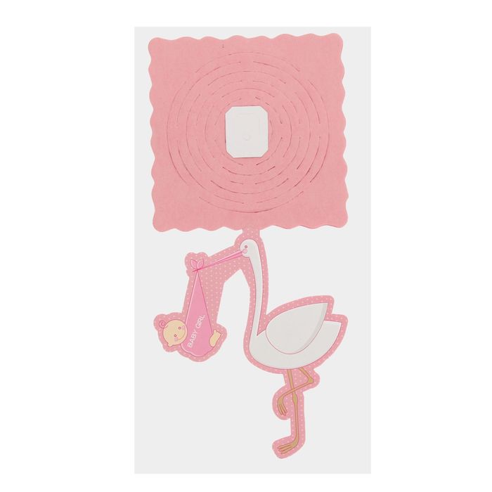 Гирлянда "Аист", 200 см, цвет розовыйй