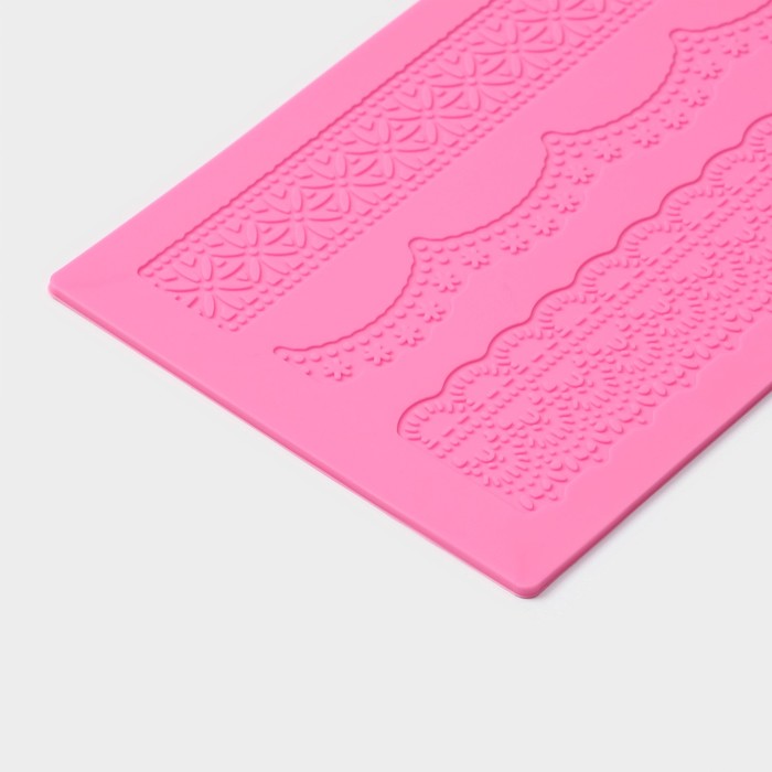 Коврик для айсинга Доляна «Ретро», 40×12 см, цвет МИКС