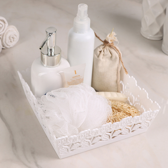 Корзина для хранения "Цветочный узор", цвет МИКС