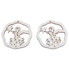 Подвеска новогодняя резная под роспись "Ангелочек", набор 2 шт.