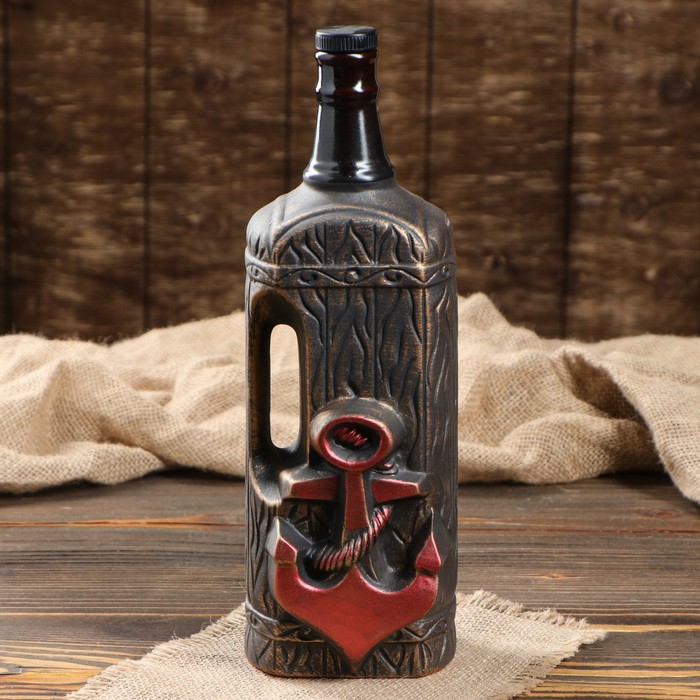 Штоф с рюмками "Якорь" набор 7 предметов, бронза 0,7/0,05 л