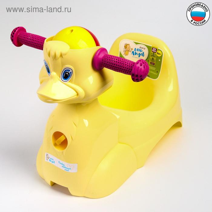 Горшок-игрушка «Уточка», цвет пастельно-жёлтый