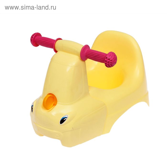Горшок-игрушка «Грузовичок», цвет пастельно-жёлтый