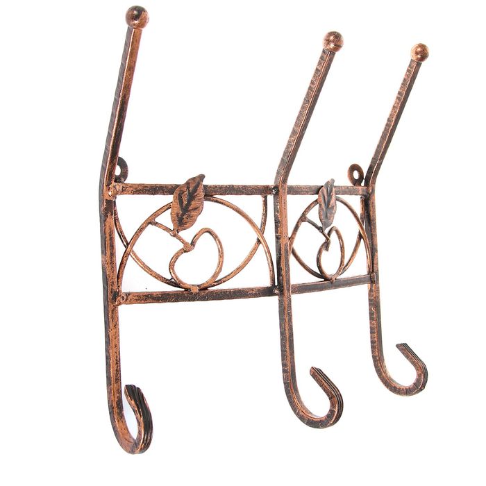 Вешалка настенная с яблочками, 35х35х10 см