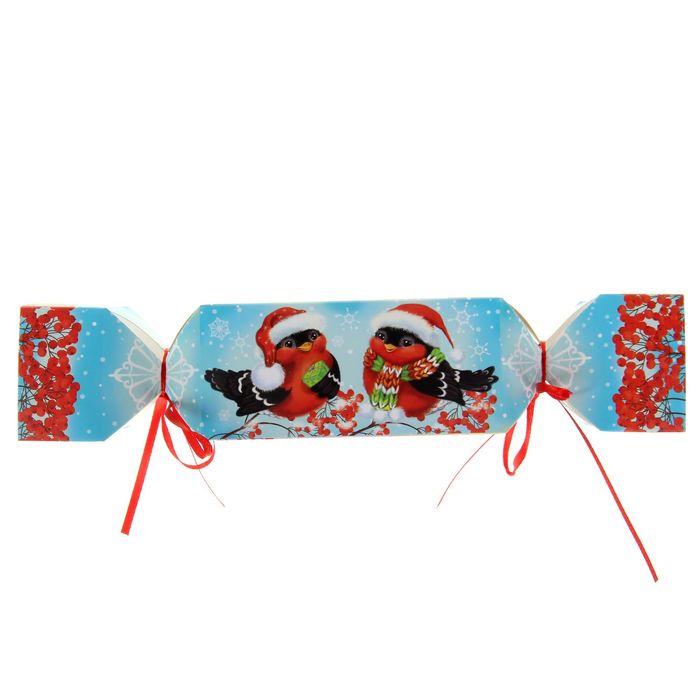 Складная коробка‒конфета «Снегири», 11 х 5 х 5