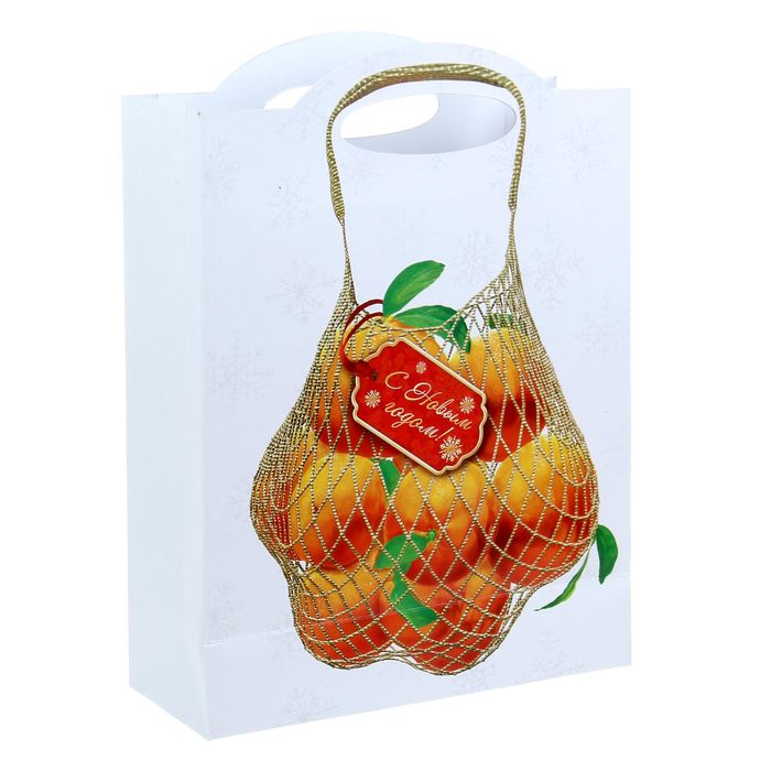Пакет подарочный «Мандарины», 26 × 35 см