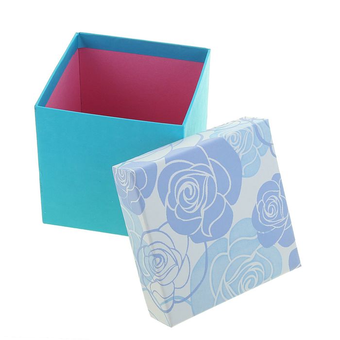 Набор коробок 4в1 "Летнее настроение", голубой, 21,5 х 21,5 х 21,5 - 12 х 12 х 12 см