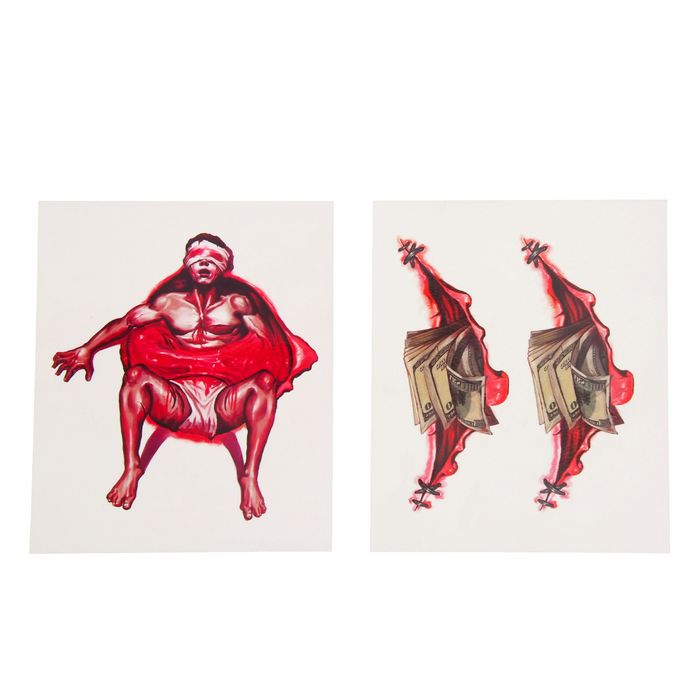 Набор наклеек 3D "Раны"