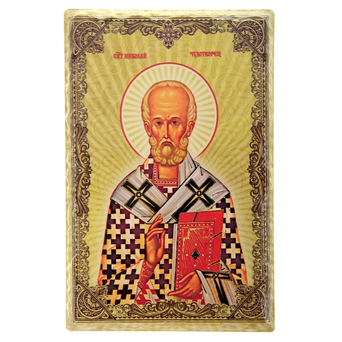 Икона с подвесом "Святой святитель и чудотворец Николай, архиепископ Мир Ликийски"