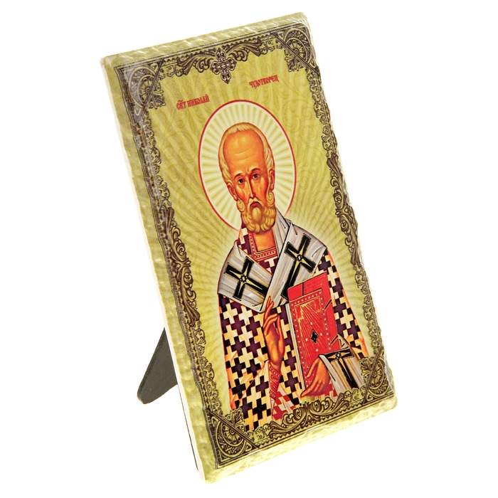 Икона с подвесом "Святой святитель и чудотворец Николай, архиепископ Мир Ликийски"