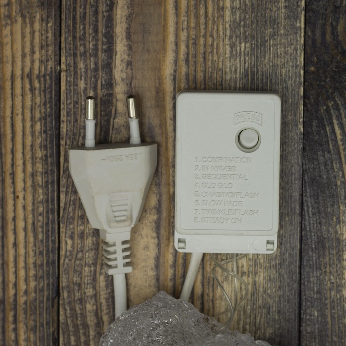 Фигура акрил. "Снеговик-звезда" 30х30см, 10 LED, 240V, контроллер 8 режимов, БЕЛЫЙ