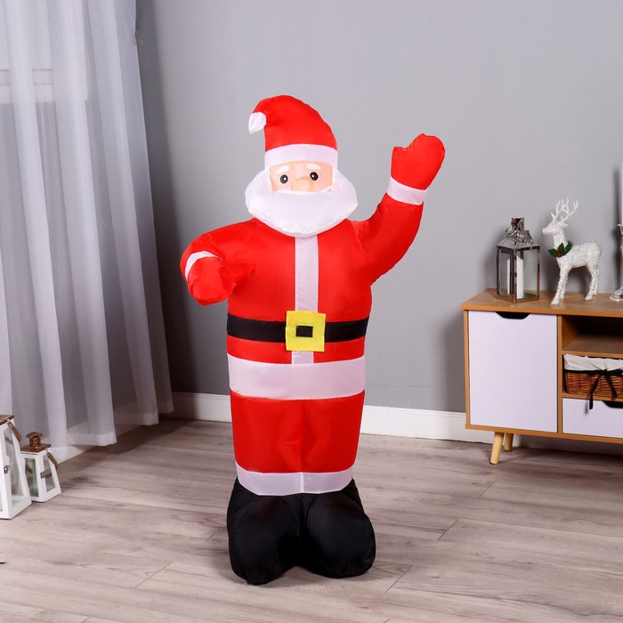 Надувная фигура "Дед Мороз" светится, 120 см