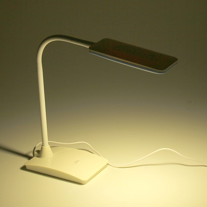 Лампа настольная Classic c usb-переходником голубая, LEDx20