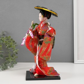 Кукла коллекционная "Японка с цветочной ветвью и в шляпе" 30 см от Сима-ленд