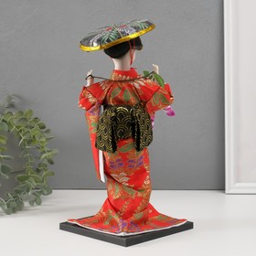 Кукла коллекционная "Японка с цветочной ветвью и в шляпе" 30 см от Сима-ленд